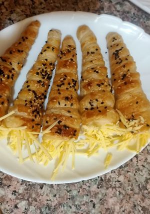 صورة لوصفة لي كورني بالعجينة المورقة
