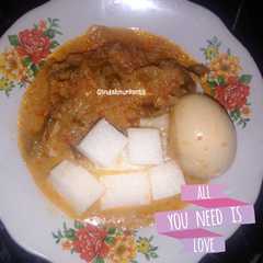 A picture of Lontong #Keto.