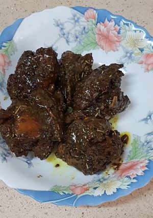 A picture of Honey glazed chicken.