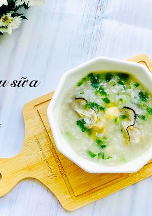 Hình của món Cháp hàu sữa hạt sen cải ngọt.