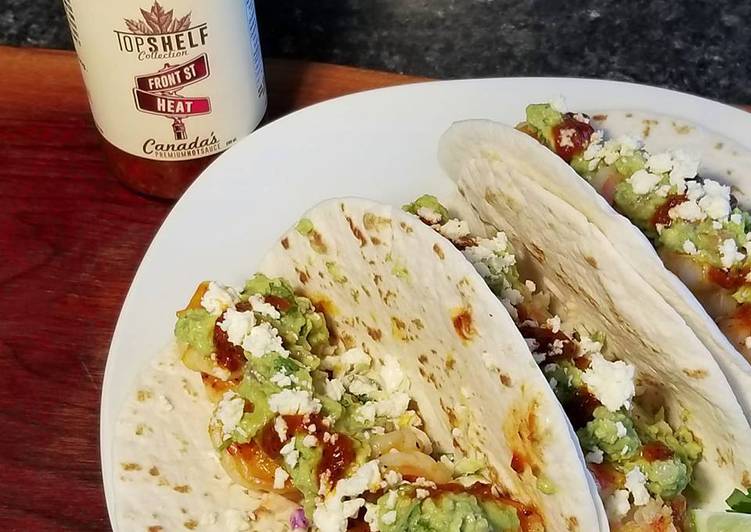 Front Street Heat Shrimp Tacos