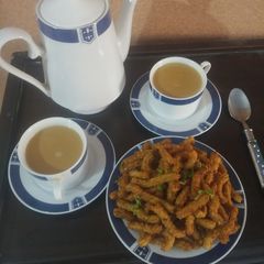 A picture of Crispy Sagodana Fingers.