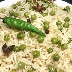 A picture of Matar Pulao Veg Rice मटर पुलाव.