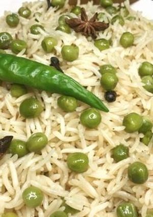A picture of Matar Pulao Veg Rice मटर पुलाव.