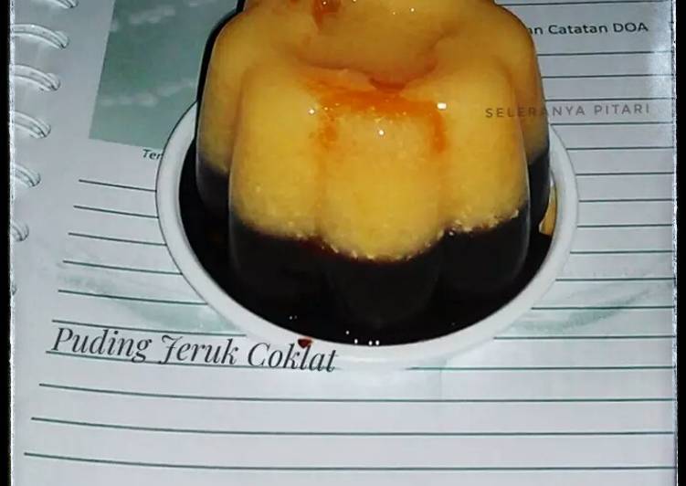 Cara Membuat Puding Jeruk Coklat yang Lezat