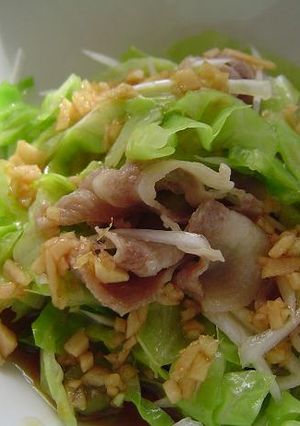 A picture of Refreshing Cabbage and Pork Shabu Salad.