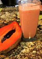 Batido mango con leche condensada