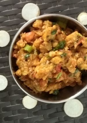 कच्चे केले और मूली की सब्जी(kachche kele aur muli k isabji recepie in hindi) रेसिपी मुख्य फोटो
