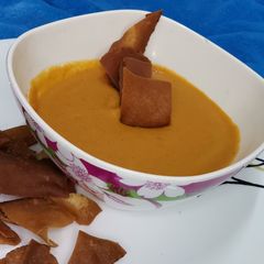 A picture of Red Lentil soup.