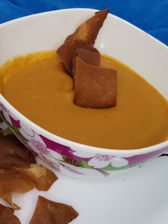 A picture of Red Lentil soup.