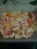 Macaroni and fruit salad