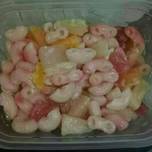 Macaroni and fruit salad