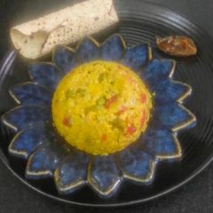 A picture of Matar Gajar Khichdi/ Winter Special Moong Dal Khichdi/ Veggies Moong Dal Khichdi.