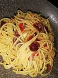 Spaghetti alla puttanesca #glutenfree🍅 🐟🍝😋