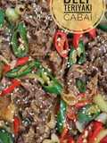 Beef Teriyaki Cabai Merah dan Hijau