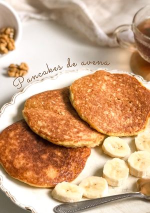 Una foto de 🥞 Pancake de avena y coco sin azucar y super facil 🥞🥳
