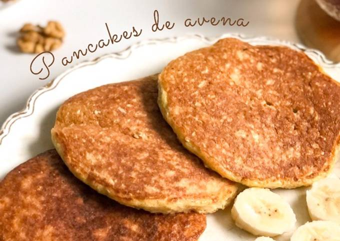 ? Pancake de avena y coco sin azucar y super facil ?? Receta de Candela  Hidalgo- Cookpad