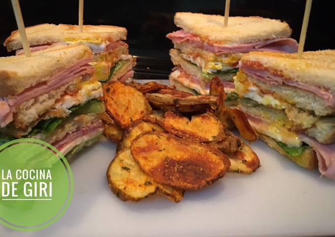 Club House Sándwich #lacocinadegiri Receta de La Cocina de Giri- Cookpad