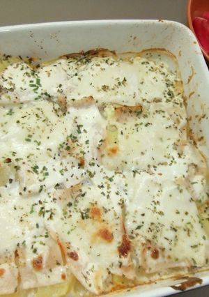 Foto principal de Pastel parmentier con judías verdes al comté