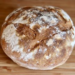 Homemade sourdough bread A picture of Homemade sourdough bread.