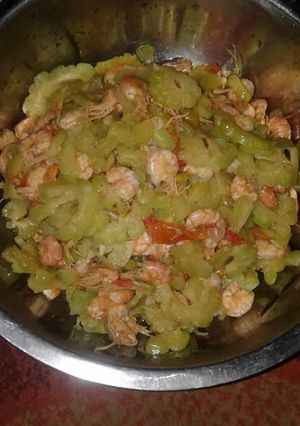 Foto resep Oseng udang Pare
