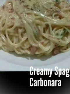 Foto resep Creamy Spaghetti Carbonara