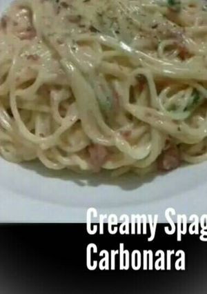 Foto resep Creamy Spaghetti Carbonara