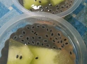 Foto resep Agar agar jelly melon toping melon