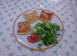 Una foto de Su Felina Majestad (Tortitas de papa)