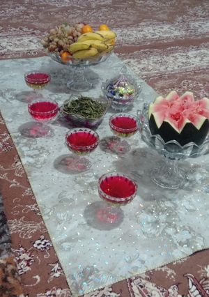 عکسی از دستور سفره یلدایی