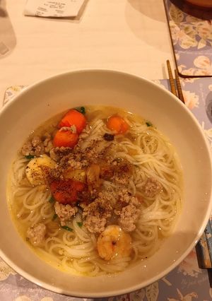 Hình của món Hủ tíu thịt.