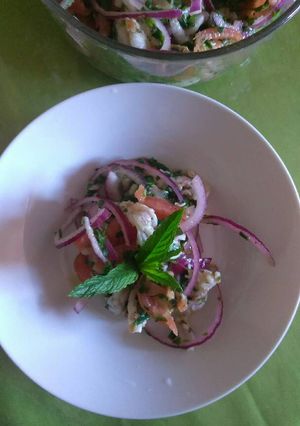 Una foto de Fresco ceviche de camarón