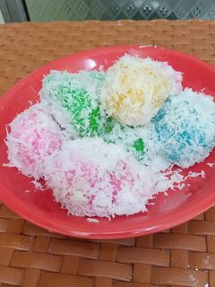 Foto resep Klepon pelangi