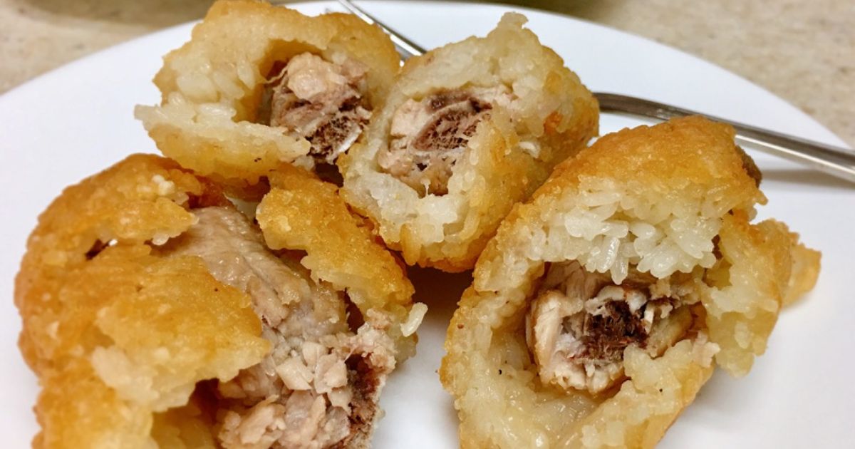 Cách Làm Món Xôi Bọc Sườn Chiên Giòn Rụm, (Món ăn Vặt) của Huế Lâm ...
