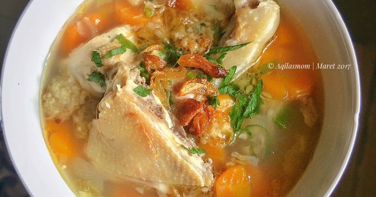 Resep Sop Ayam Kampung oleh Diniasari - Cookpad