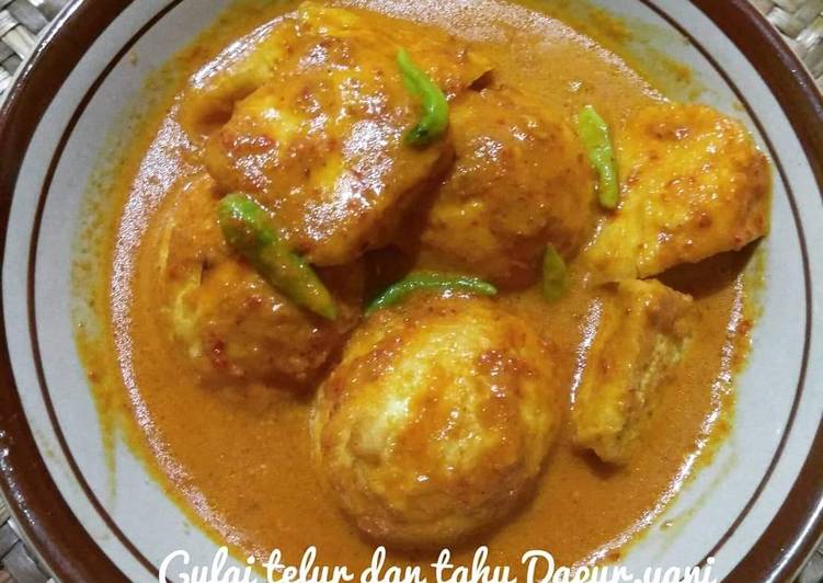 Resep Gulai Telur dan Tahu oleh Yanii Irdhamsyah - Cookpad