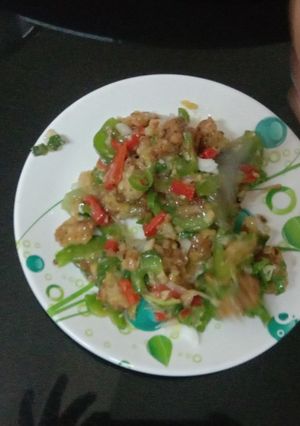 A picture of Veg Manchurian.