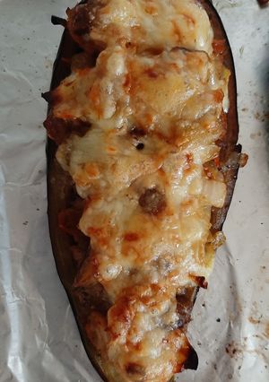 Una foto de Berenjena Rellena