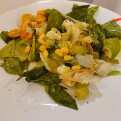 A picture of Corn Lettuce Salad.