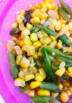 Foto resep Tumis Jagung Manis Kacang Panjang Bekal Makan Siang