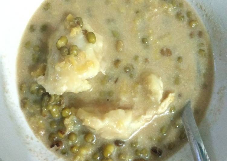 Bubur kacang hijau durian