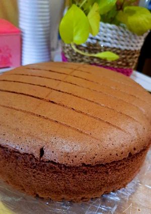 Foto resep Ogura coklat / japanese cake