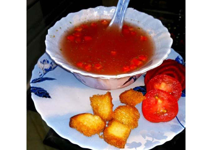 Simple Way to Make Favorite #Tomato &amp; Beetroot Soup