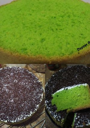 Foto resep Bolu pandan panggang teflon
