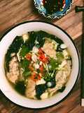 🌱 Canh Súp Mandu Rong Biển Đậu Hủ Chay