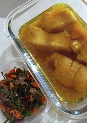 Foto resep Ikan dori kuah kuning + Sambal matah