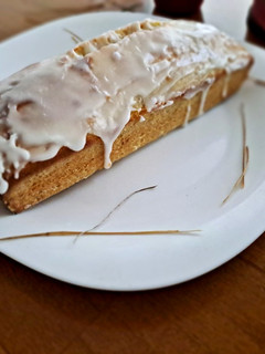 Una foto de Budín de vainilla glaseado