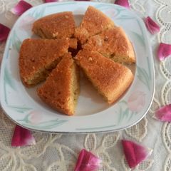 A picture of Coconut cake, whole wheat flour se, without oven 🧀🧀.