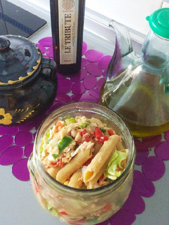 Una foto de Ensalada de pasta para la playa