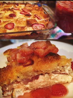 Foto resep French Toast Strawberry Cream Cheese Casserole🍓